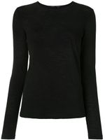 Proenza Schouler t-shirt en jersey à manches longues - Noir - thumbnail