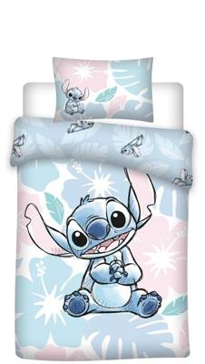 Lilo and Stitch Peuterdekbedovertrek Flowers - 100 x 140 cm - Katoen