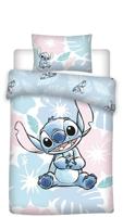 Lilo and Stitch Peuterdekbedovertrek Flowers - 100 x 140 cm - Katoen