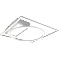 LED Plafondlamp - Plafondverlichting - Trion Dowino - 33W - Aanpasbare Kleur - Afstandsbediening - Dimbaar - Vierkant - Mat Wit - Aluminium - thumbnail