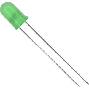 Vishay TLHG6400 Bedrade LED Groen Rond 5 mm 10 mcd 60 ° 30 mA 2.4 V