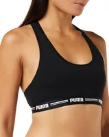 Racerback Top/Bh dames - Katoenen vrouwen Bralette - Bh Top - Zwart - thumbnail