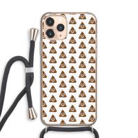 Poop emoji: iPhone 11 Pro Transparant Hoesje met koord