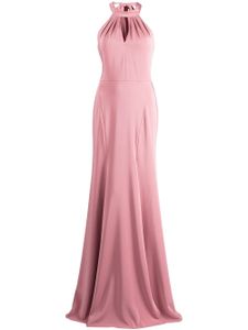 Marchesa Notte Bridesmaids robe longue à ouverture goutte d'eau - Rose