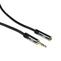 ACT AK6250 audio kabel 2 m 3.5mm Zwart - thumbnail