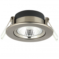 LED inbouwspot 400 lumen 6W nikkel kantelbaar 2100 tot 2700K 36° dim to warm CIVI light