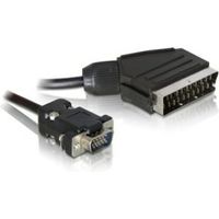 Delock 65028 Kabel Video Scart male (uitgang) > VGA male (ingang) 2 m - thumbnail