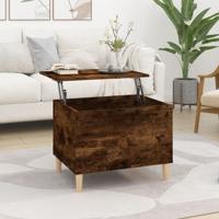 Salontafel 60x44,5x45 cm bewerkt hout gerookt eikenkleurig