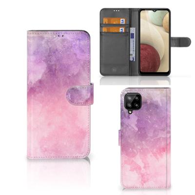 Hoesje Samsung Galaxy A12 Pink Purple Paint