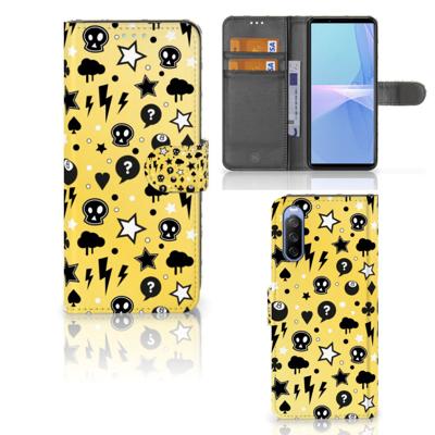 Telefoonhoesje met Naam Sony Xperia 10 III Punk Geel Telefoonhoesje met Naam Sony Xperia 10 III Punk Geel