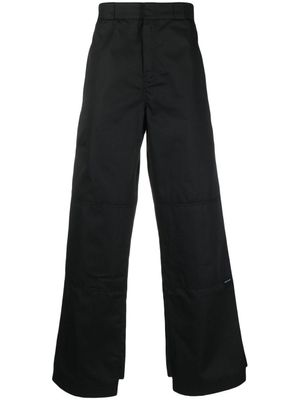 Palm Angels pantalon chino à taille contrastante - Marron