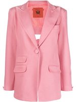 Thebe Magugu blazer à simple boutonnage - Rose