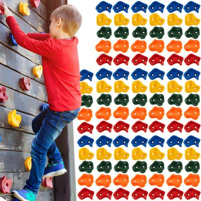 Kruzzel Klimgrepen - 100x stuks - multi color - PP - voor kinderen - klimstenen Kruzzel Klimgrepen - 100x stuks - multi color - PP - voor kinderen - klimstenen