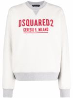 DSQUARED2 sweat à logo brodé - Gris