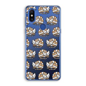 Slapende poes: Xiaomi Mi Mix 3 Transparant Hoesje