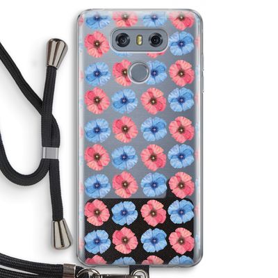 Klaproosjes: LG G6 Transparant Hoesje met koord