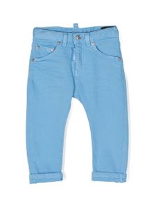 DSQUARED2 KIDS jean à patch logo - Bleu