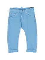 DSQUARED2 KIDS jean à patch logo - Bleu - thumbnail