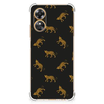 Case Anti-shock voor OPPO A17 Leopards