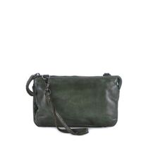 Bear Design Cow Lavato Uma Crossbody Schoudertas Olijf Groen - thumbnail