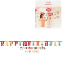 Amscan Letterslinger happy birthday boerderij 300 cm | 12 stuks