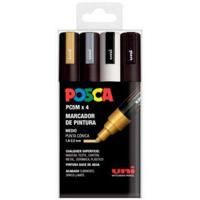 Markeerset POSCA PC-5M GSWB 4 Onderdelen
