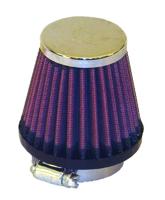 K&N Luchtfilter universeel verchroomd, Universele luchtfilters voor de moto, RC-1070