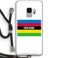 WK Wielrennen: Samsung Galaxy S9 Transparant Hoesje met koord