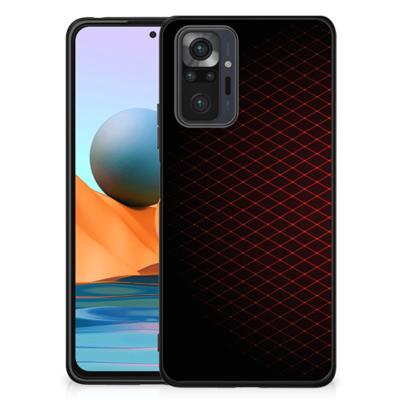 Xiaomi Redmi Note 10 Pro Back Case Geruit Rood