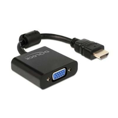 Adapter HDMI naar VGA DELOCK 65512 Zwart
