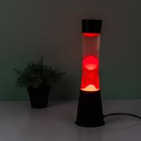 Lavalamp Zwart Met Rode Lava
