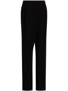 Cinq A Sept pantalon de tailleur Juliet à empiècement drapé - Noir