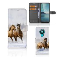 Nokia 3.4 | Telefoonhoesje | Met pasjeshouder | Paarden