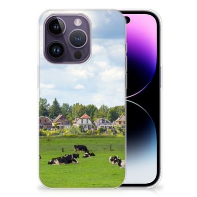Apple iPhone 14 Pro TPU Hoesje Koeien Apple iPhone 14 Pro TPU Hoesje Koeien