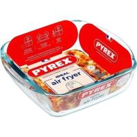 Teglia per friggitrice ad aria - PYREX - 1450141 - Quadrata - Vetro borosilicato - 20 x 17 cm