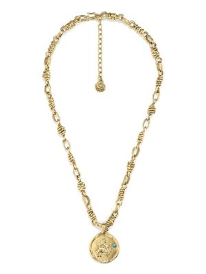 Goossens collier à détail de médaille Sagittarius - Or