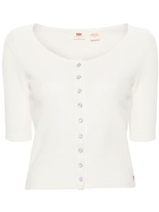 Levi's t-shirt à boutons pression - Blanc