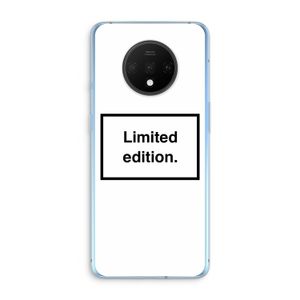 Limited edition: OnePlus 7T Transparant Hoesje
