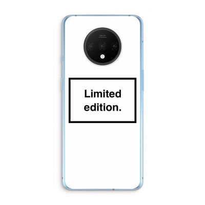 Limited edition: OnePlus 7T Transparant Hoesje
