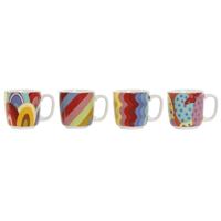 Koffieset DKD Home Decor Multicolour Koraal Bamboe Dolomite Modern 180 ml