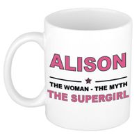Alison The woman, The myth the supergirl cadeau koffie mok / thee beker 300 ml