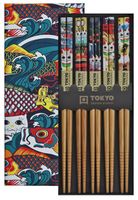 Tokyo Design Studio - Chopsticks Set -Eetstokjes - Lucky & Koinobori - 5 paar - thumbnail