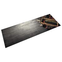 VidaXL Keukenmat wasbaar wijnflesprint 60x180 cm fluweel