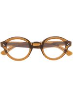 Lesca lunettes de vue à monture ronde - Marron