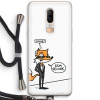 GSM secure: OnePlus 6 Transparant Hoesje met koord
