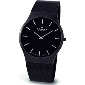 Skagen horlogeband 803XLTBB Staal Zwart