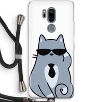 Cool cat: LG G7 Thinq Transparant Hoesje met koord