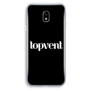 Topvent Zwart: Samsung Galaxy J3 (2017) Transparant Hoesje