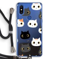Katten: Xiaomi Mi Mix 3 Transparant Hoesje met koord