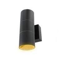 Schuttinglamp LED 2x3Watt ZWART 230Volt IP65 dimbaar Schuttinglamp LED 2x3Watt ZWART 230Volt IP65 dimbaar
